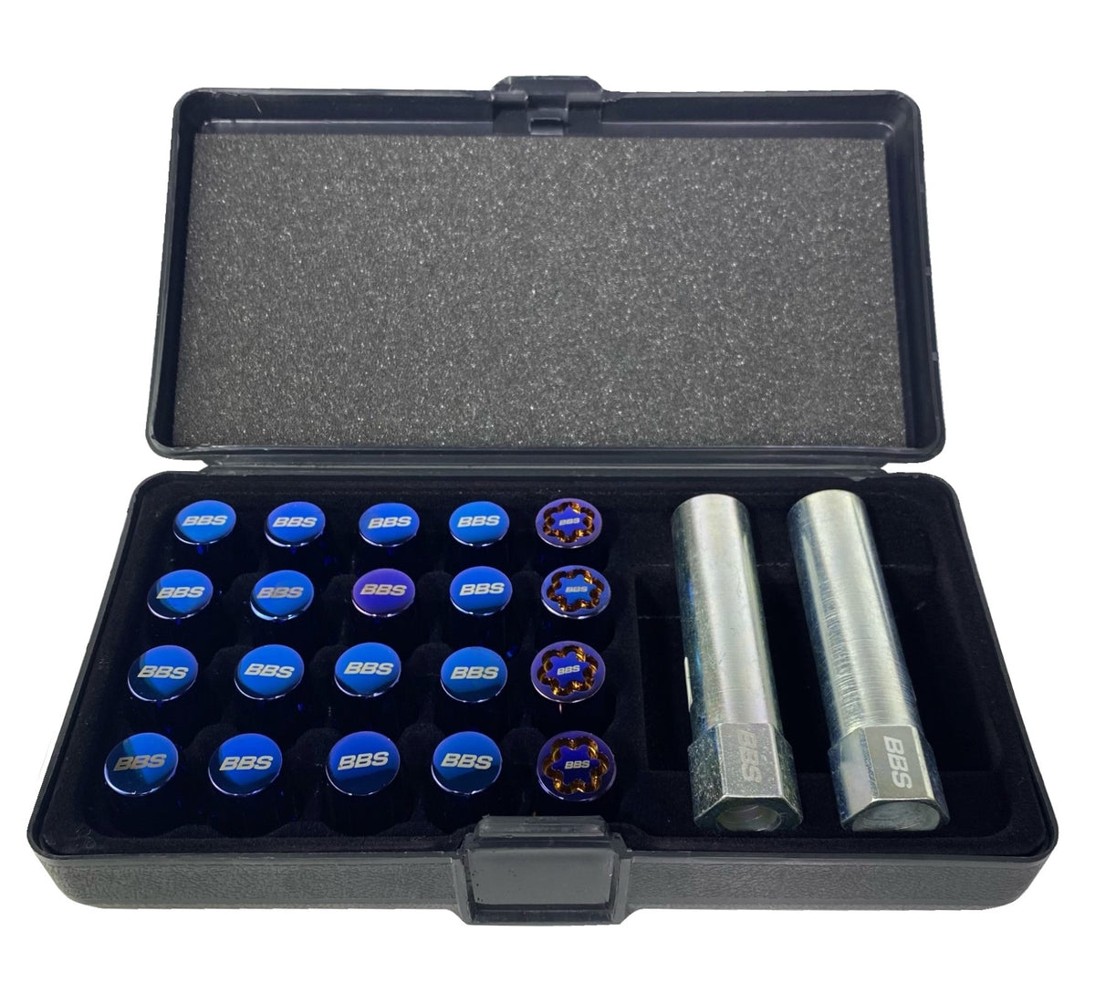 BBS-McGard Blue Tuner Lug/Lock Sets