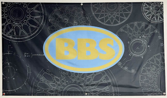 Vintage BBS Logo Flag - 3'x5'