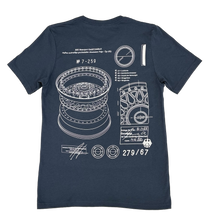 Load image into Gallery viewer, BBS T-Shirt / RS Drawing Art - Vintage Blue