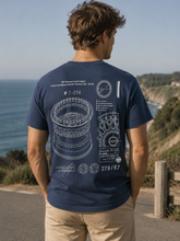 Load image into Gallery viewer, BBS T-Shirt / RS Drawing Art - Vintage Blue