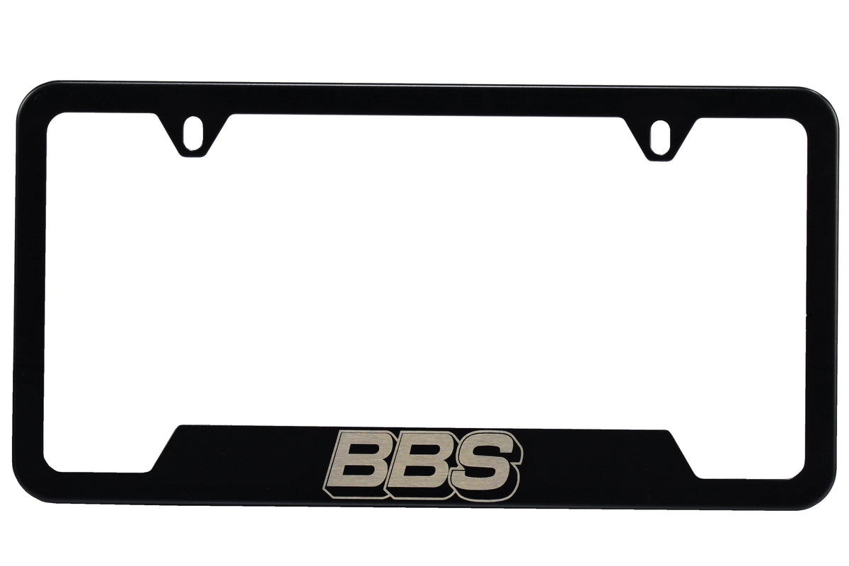 BBS License Frame Stainless Steel Black BBS of America, Inc.